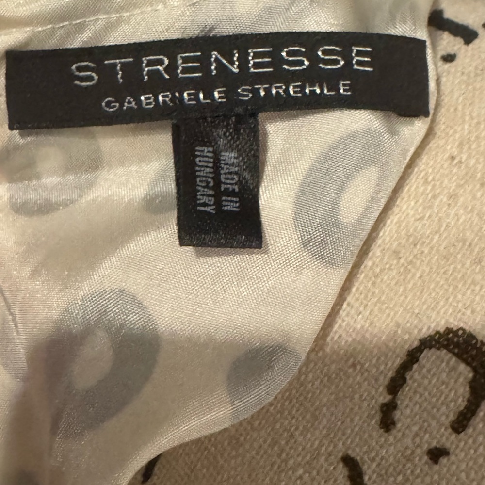 ✨ Strenesse Gabriele Strehle 100% Silk Geometric Midi Dress – Size 2 (US) - Picture 8 of 13